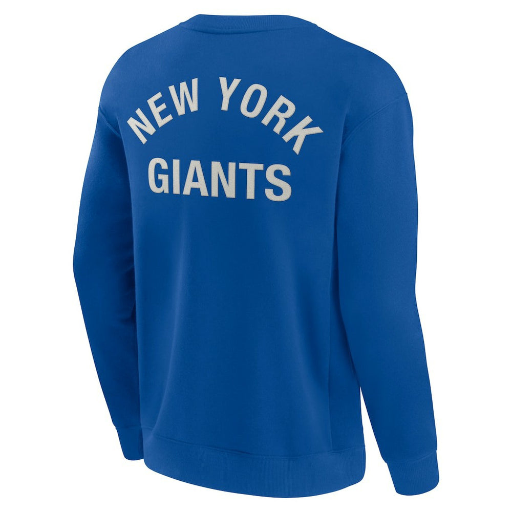 New York Giants Unisex Elements Super Soft Pullover Sweatshirt Royal | Fanatics