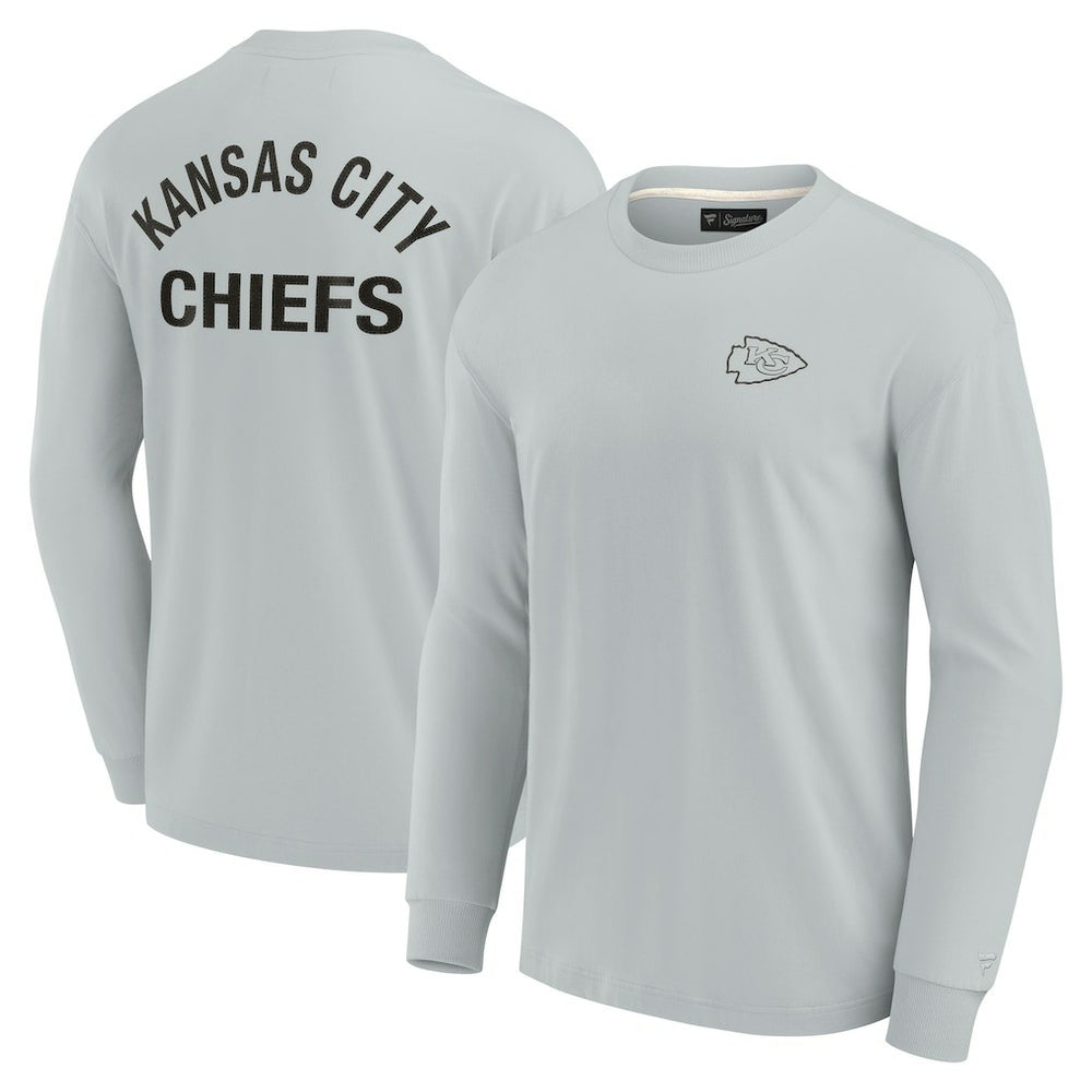 Kansas City Chiefs Unisex Elements Super Soft Long Sleeve T-Shirt Gray | Fanatics