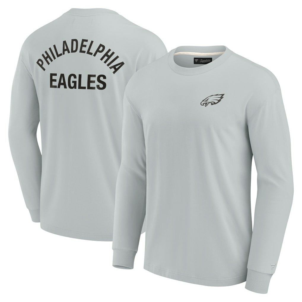 Philadelphia Eagles Unisex Elements Super Soft Long Sleeve T-Shirt Gray | Fanatics