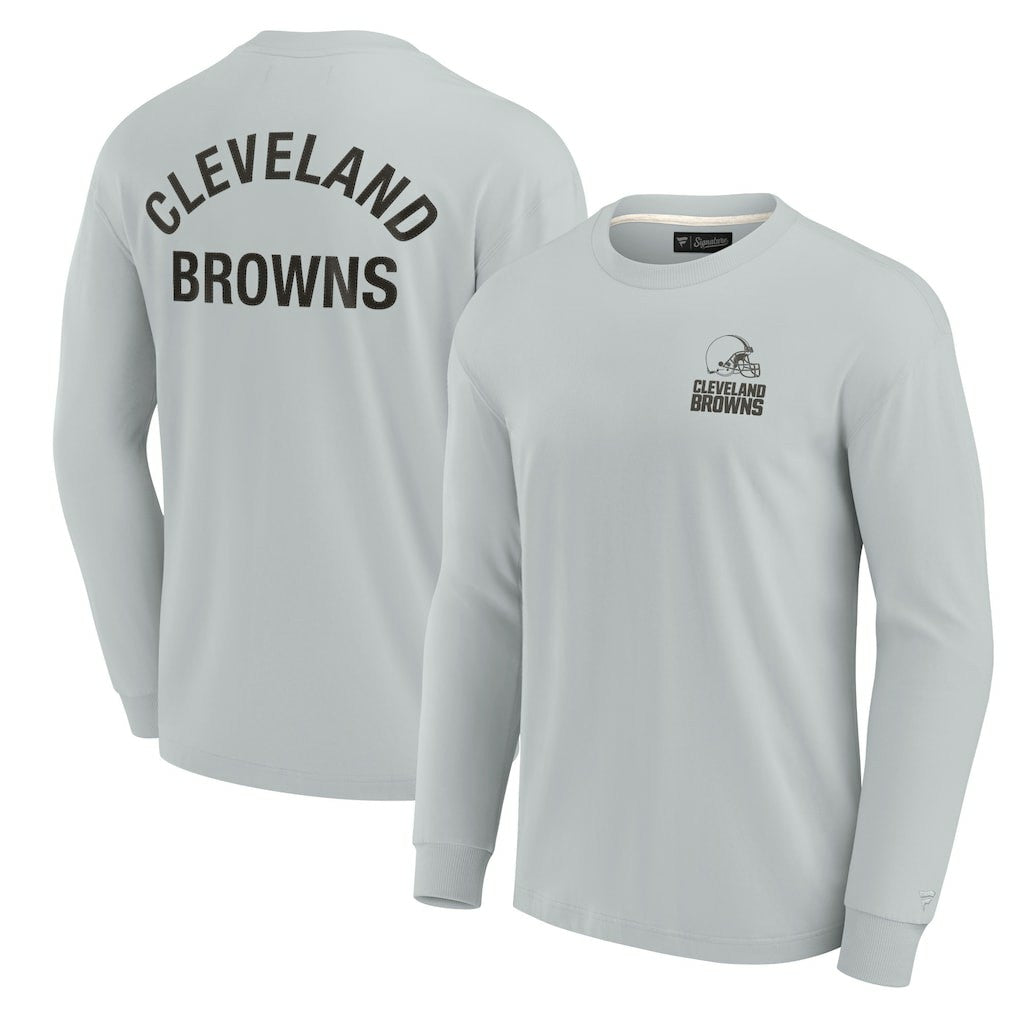 Cleveland Browns Unisex Elements Super Soft Long Sleeve T-Shirt Gray | Fanatics