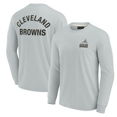 Cleveland Browns Unisex Elements Super Soft Long Sleeve T-Shirt Gray | Fanatics