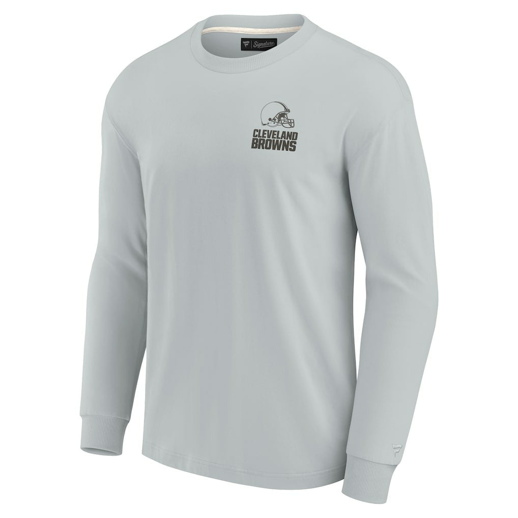 Cleveland Browns Unisex Elements Super Soft Long Sleeve T-Shirt Gray | Fanatics