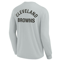 Cleveland Browns Unisex Elements Super Soft Long Sleeve T-Shirt Gray | Fanatics