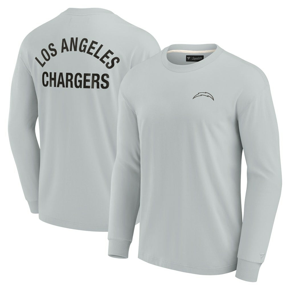 Los Angeles Chargers Unisex Elements Super Soft Long Sleeve T-Shirt Gray | Fanatics