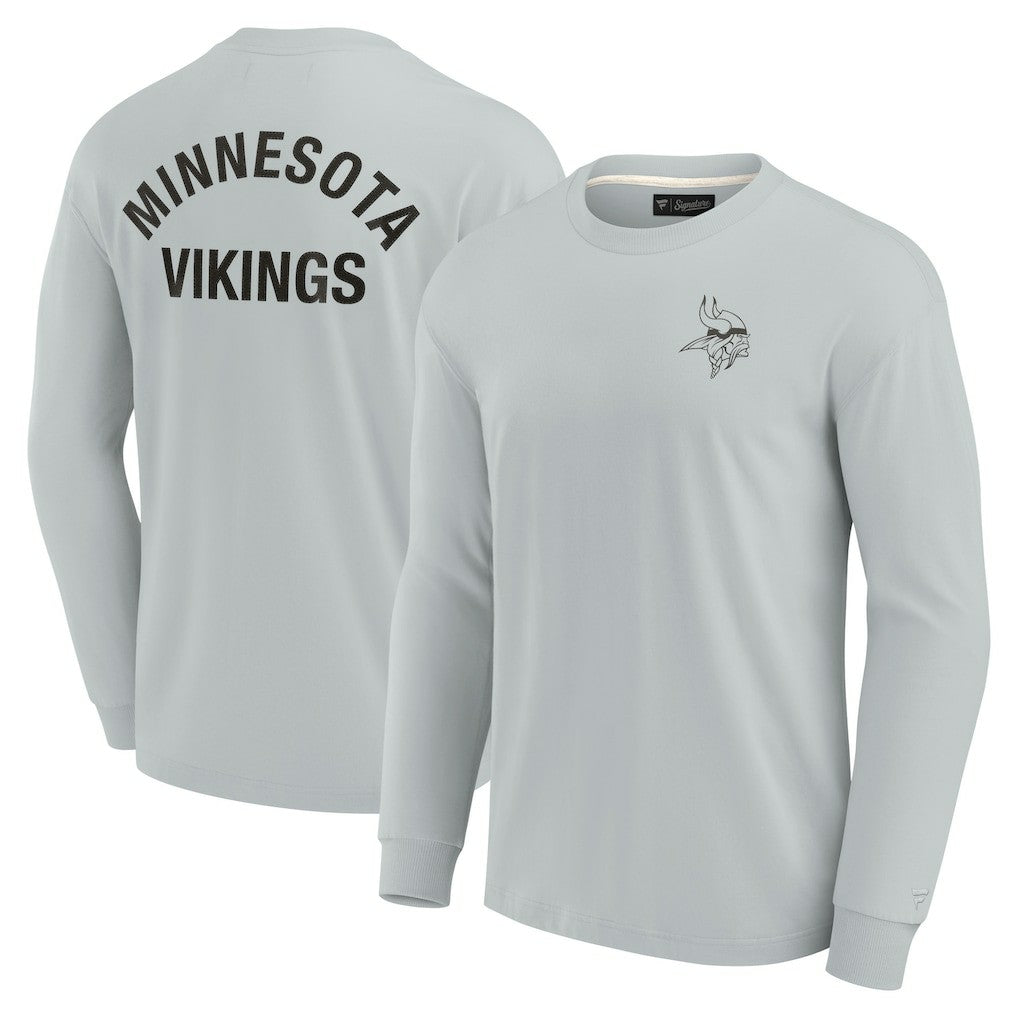 Minnesota Vikings Unisex Elements Super Soft Long Sleeve T-Shirt Gray | Fanatics