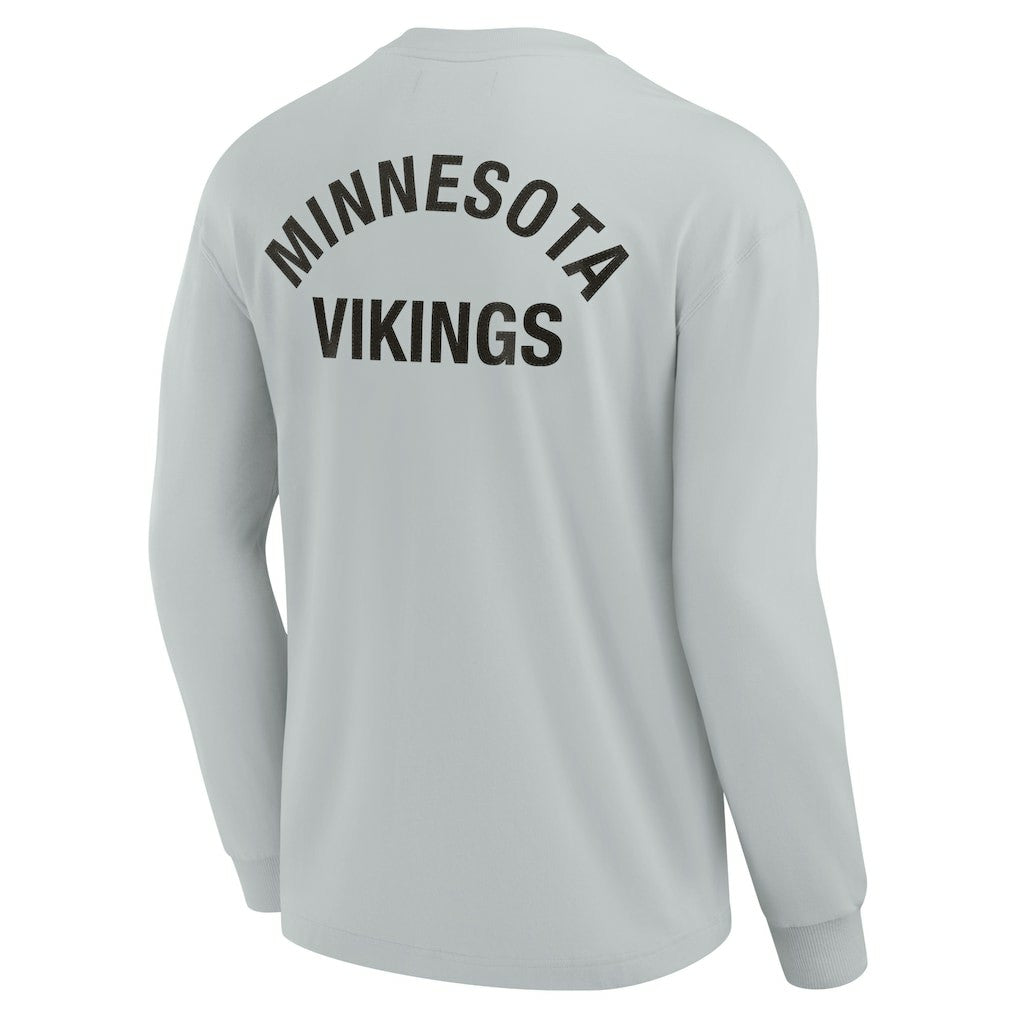 Minnesota Vikings Unisex Elements Super Soft Long Sleeve T-Shirt Gray | Fanatics