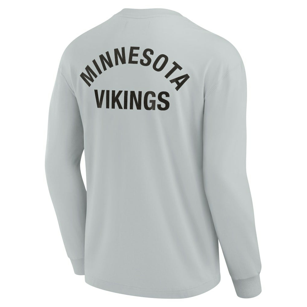 Minnesota Vikings Unisex Elements Super Soft Long Sleeve T-Shirt Gray | Fanatics