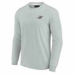 Miami Dolphins Unisex Elements Super Soft Long Sleeve T-Shirt Gray | Fanatics