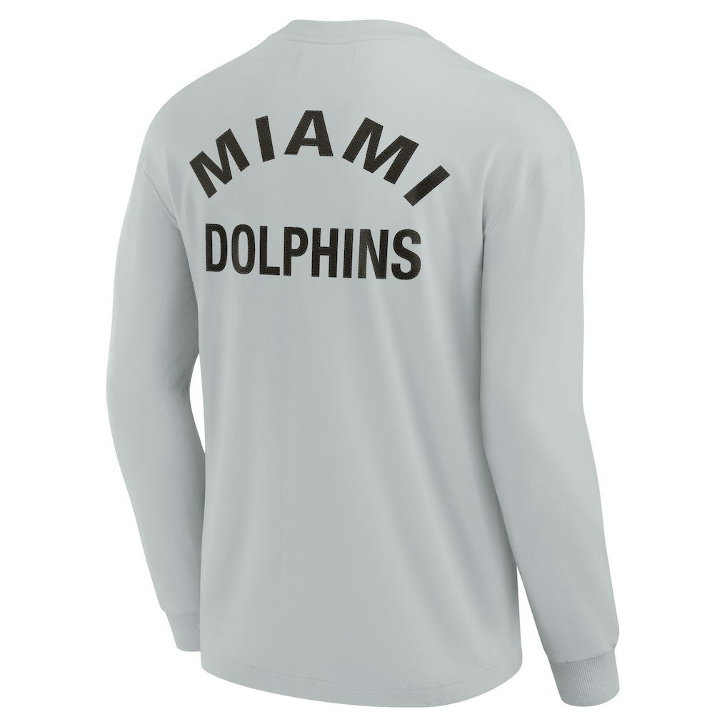 Miami Dolphins Unisex Elements Super Soft Long Sleeve T-Shirt Gray | Fanatics
