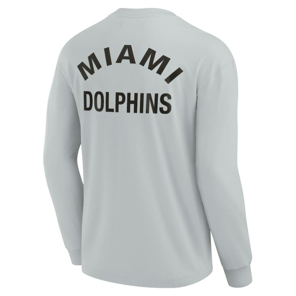Miami Dolphins Unisex Elements Super Soft Long Sleeve T-Shirt Gray | Fanatics