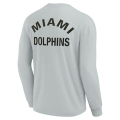 Miami Dolphins Unisex Elements Super Soft Long Sleeve T-Shirt Gray | Fanatics
