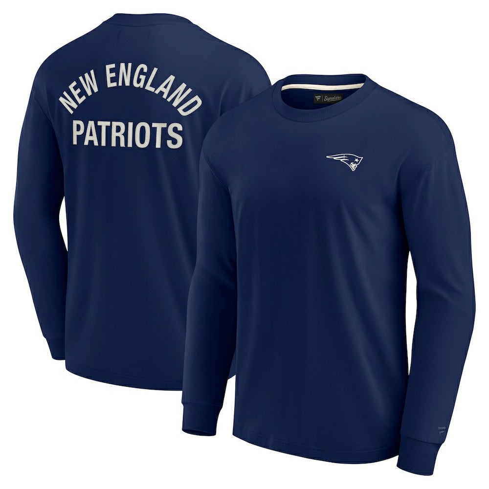 New England Patriots Unisex Elements Super Soft Long Sleeve T-Shirt Navy | Fanatics