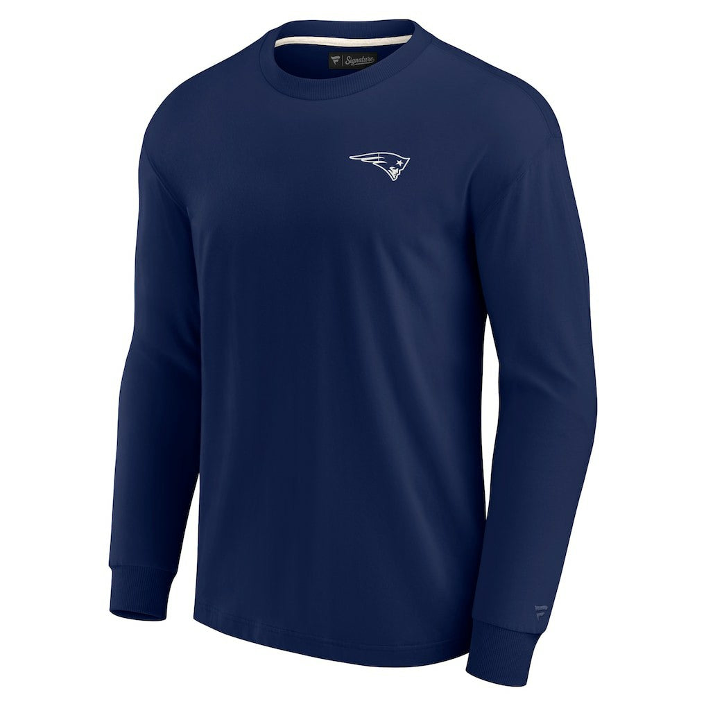 New England Patriots Unisex Elements Super Soft Long Sleeve T-Shirt Navy | Fanatics