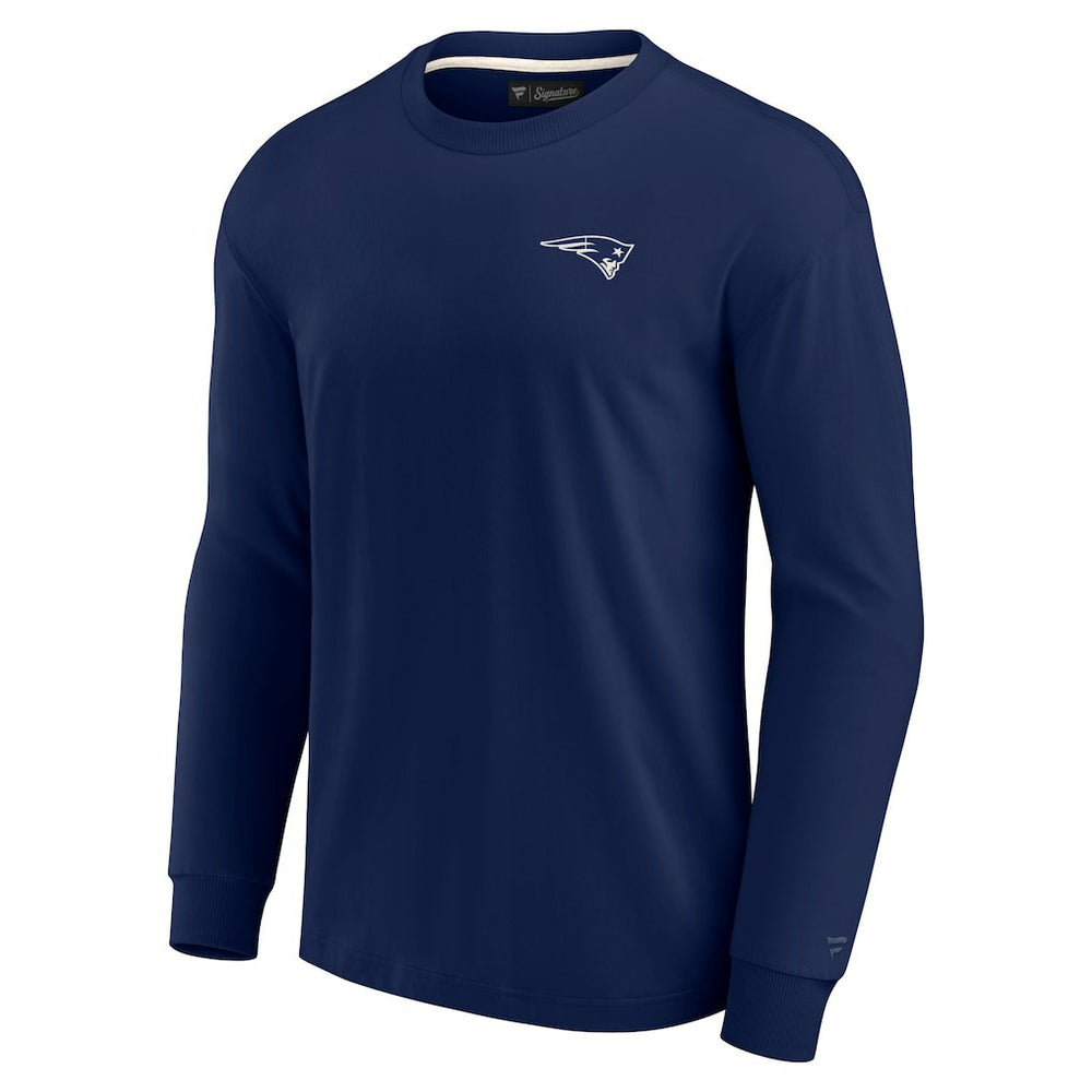 New England Patriots Unisex Elements Super Soft Long Sleeve T-Shirt Navy | Fanatics