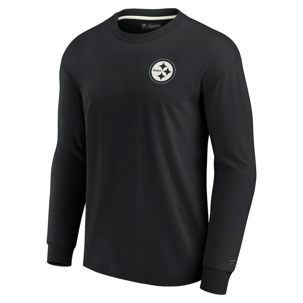 Pittsburgh Steelers Unisex Elements Super Soft Long Sleeve T-Shirt Black | Fanatics