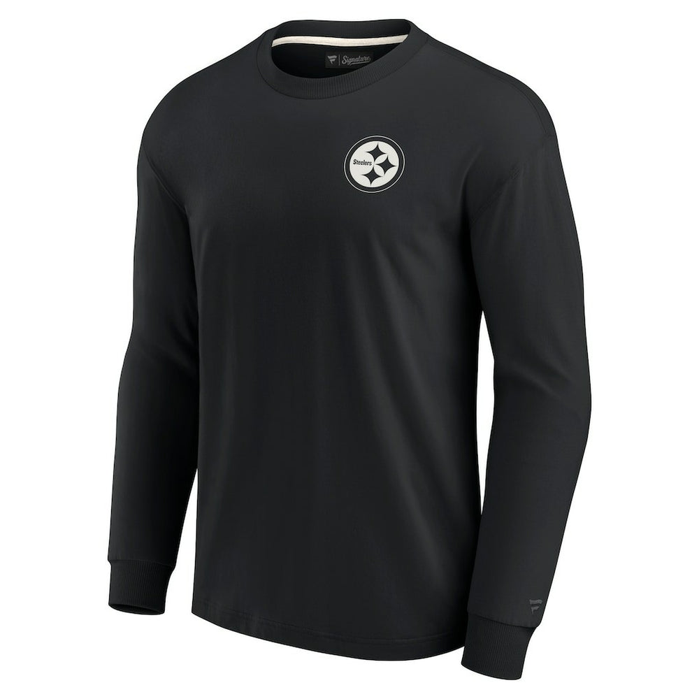 Pittsburgh Steelers Unisex Elements Super Soft Long Sleeve T-Shirt Black | Fanatics