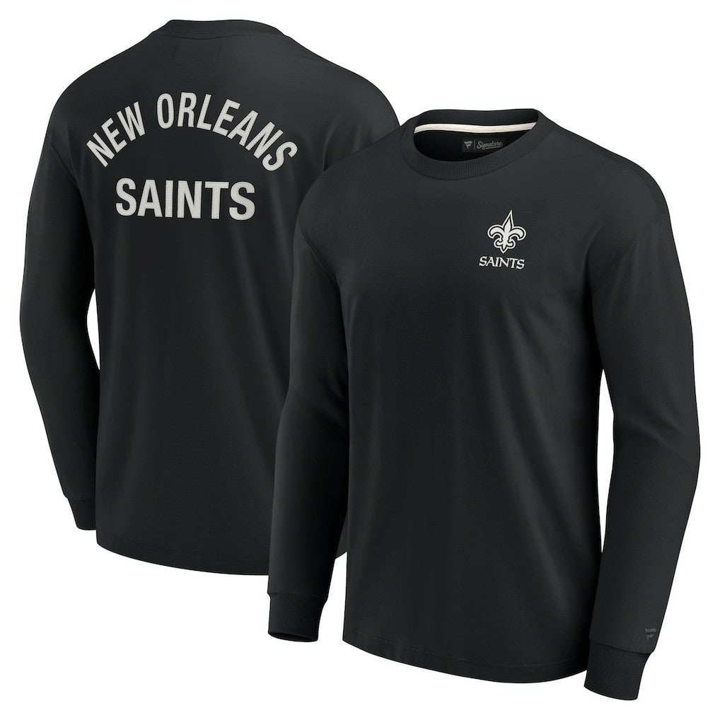 New Orleans Saints Unisex Elements Super Soft Long Sleeve T-Shirt Black | Fanatics