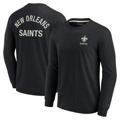 New Orleans Saints Unisex Elements Super Soft Long Sleeve T-Shirt Black | Fanatics