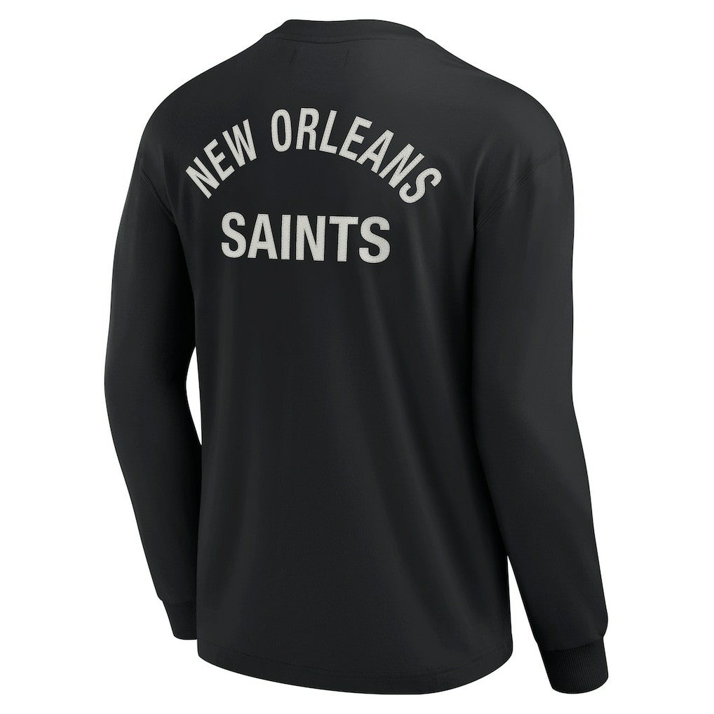 New Orleans Saints Unisex Elements Super Soft Long Sleeve T-Shirt Black | Fanatics