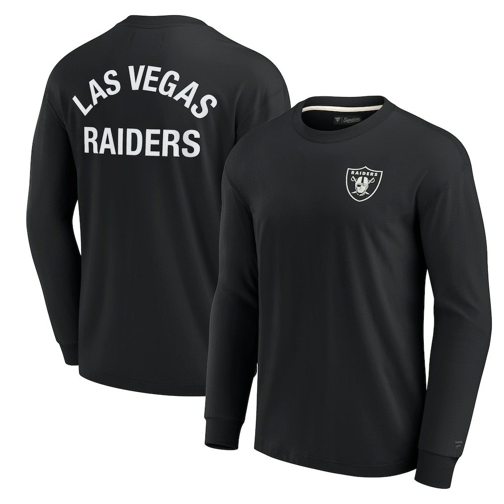 Las Vegas Raiders Unisex Elements Super Soft Long Sleeve T-Shirt Black | Fanatics