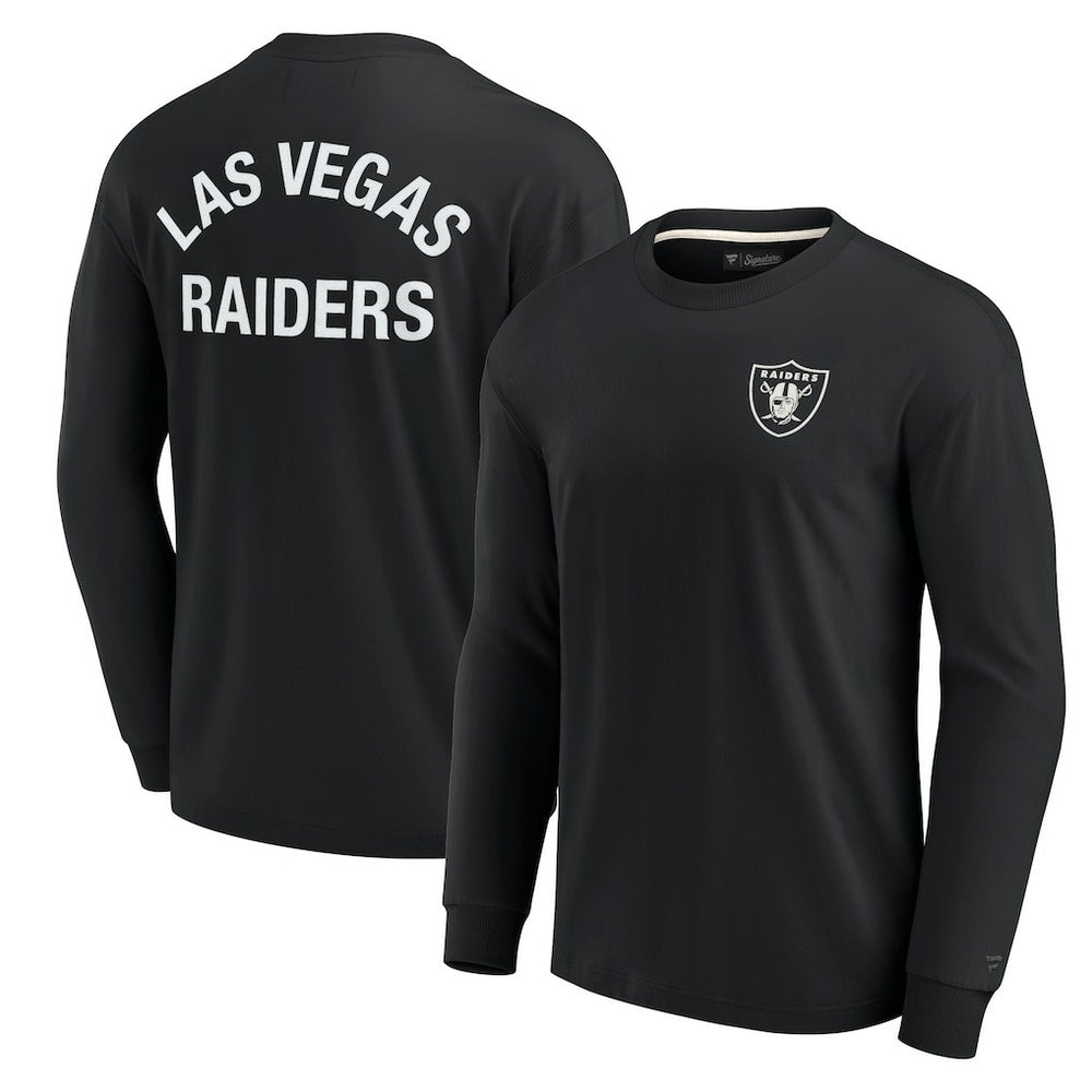 Las Vegas Raiders Unisex Elements Super Soft Long Sleeve T-Shirt Black | Fanatics
