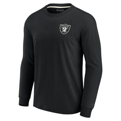 Las Vegas Raiders Unisex Elements Super Soft Long Sleeve T-Shirt Black | Fanatics