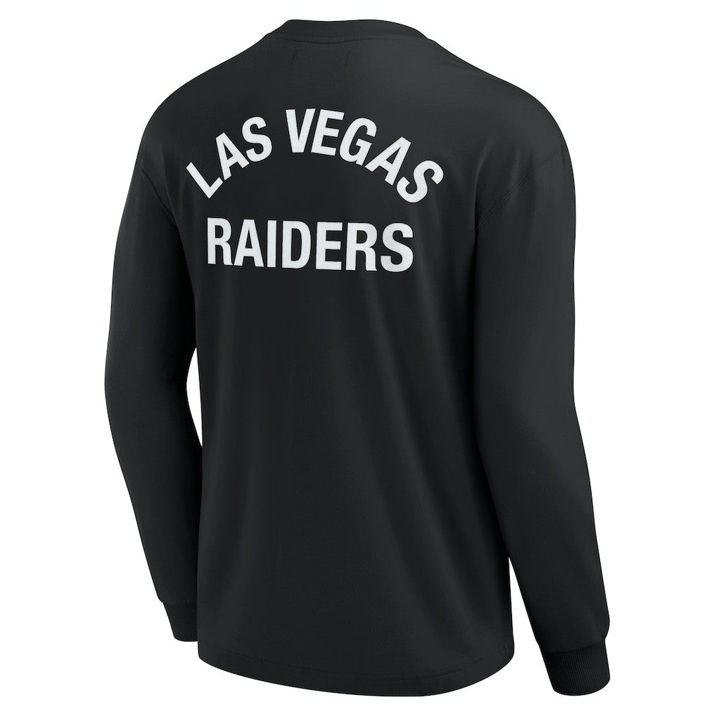 Las Vegas Raiders Unisex Elements Super Soft Long Sleeve T-Shirt Black | Fanatics