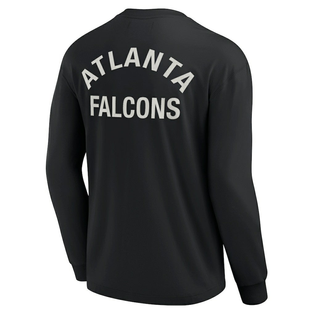 Atlanta Falcons Unisex Elements Super Soft Long Sleeve T-Shirt Black | Fanatics