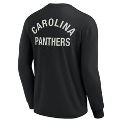 Carolina Panthers Unisex Elements Super Soft Long Sleeve T-Shirt Black | Fanatics