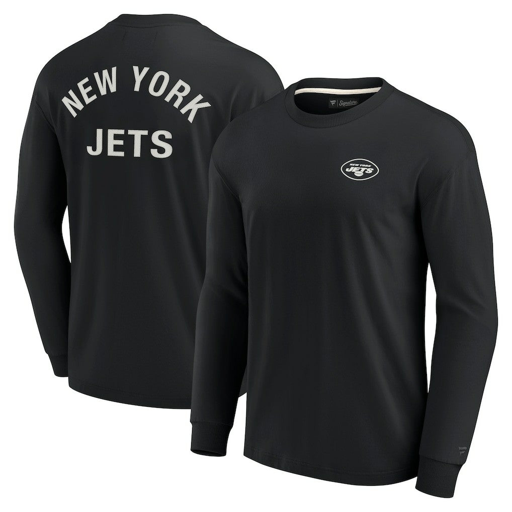 New York Jets Unisex Elements Super Soft Long Sleeve T-Shirt Black | Fanatics