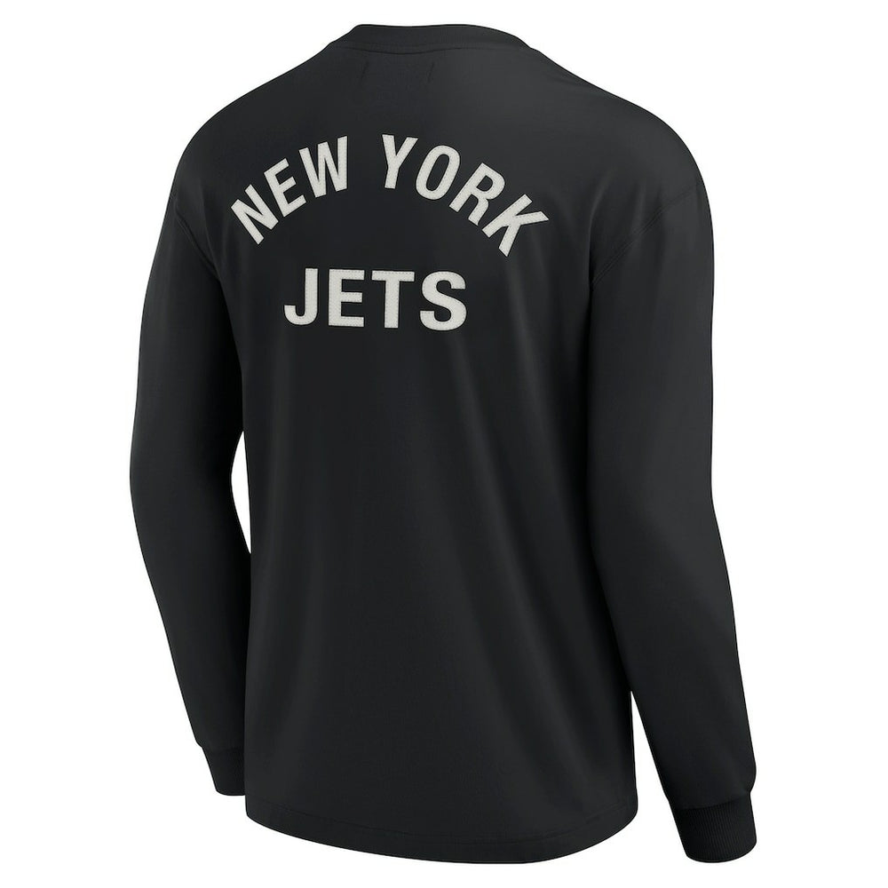 New York Jets Unisex Elements Super Soft Long Sleeve T-Shirt Black | Fanatics