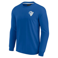 Los Angeles Rams Unisex Elements Super Soft Long Sleeve T-Shirt Royal | Fanatics