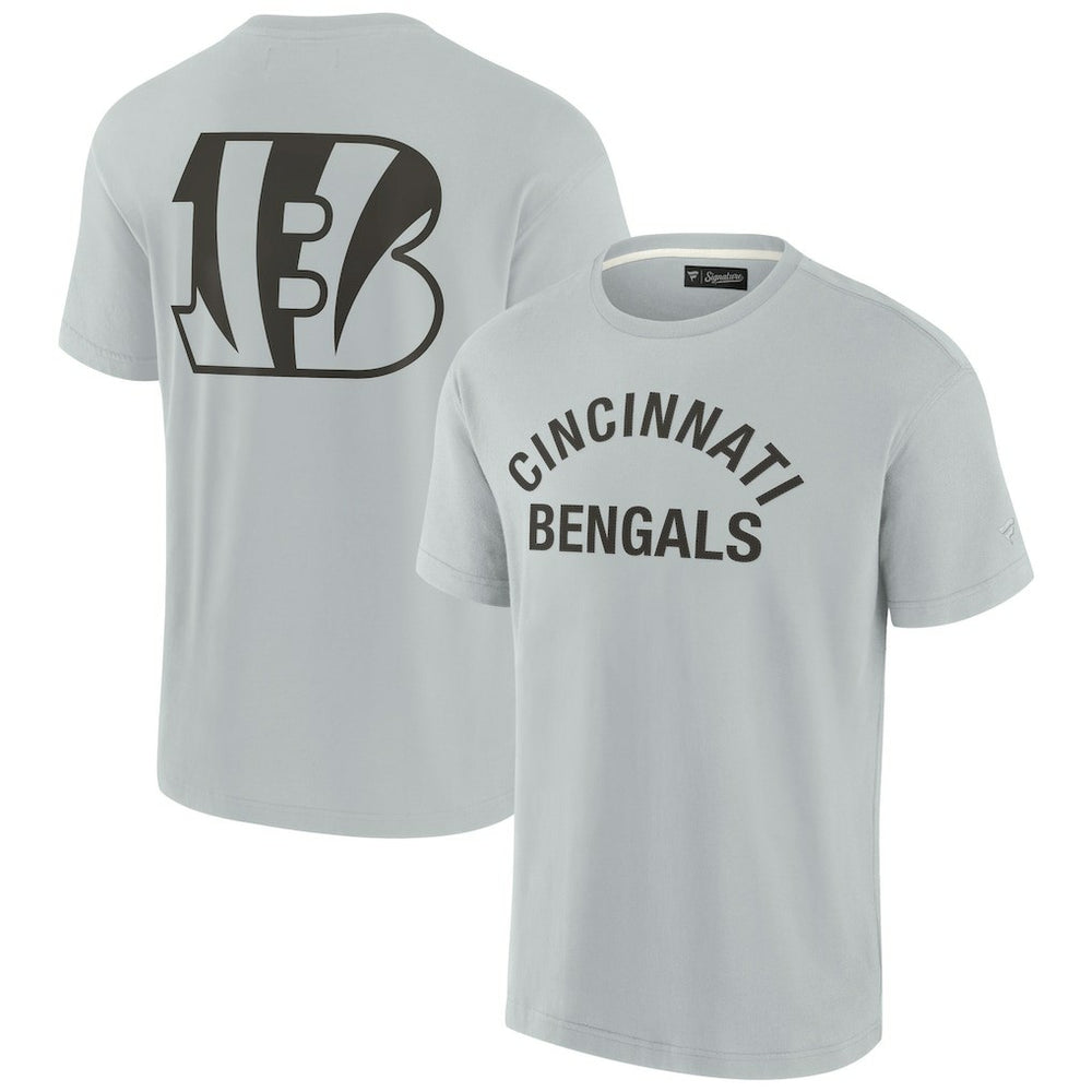 Cincinnati Bengals Unisex Elements Super Soft Short Sleeve T-Shirt Gray | Fanatics
