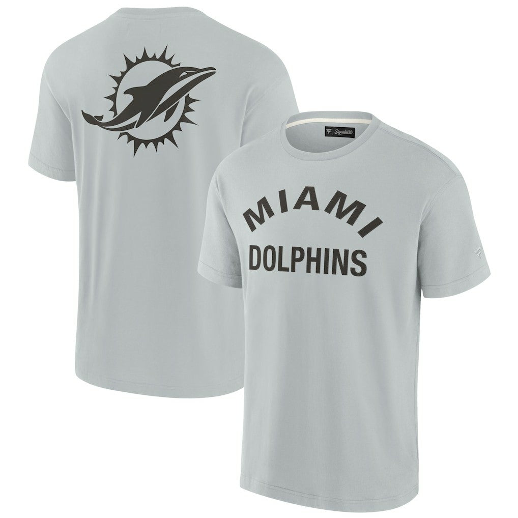 Miami Dolphins Unisex Elements Super Soft Short Sleeve T-Shirt Gray | Fanatics