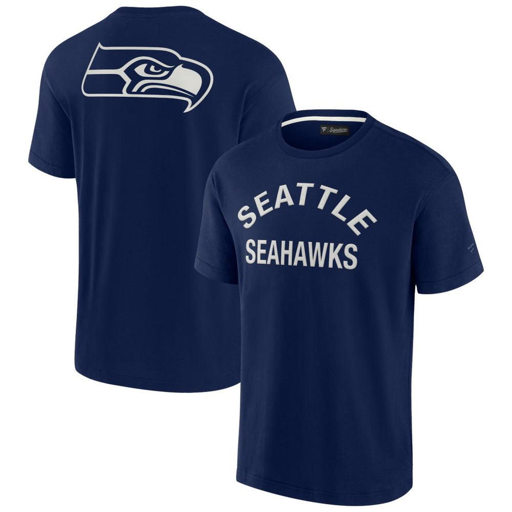 Seattle Seahawks Unisex Elements Super Soft Short Sleeve T-Shirt Navy | Fanatics