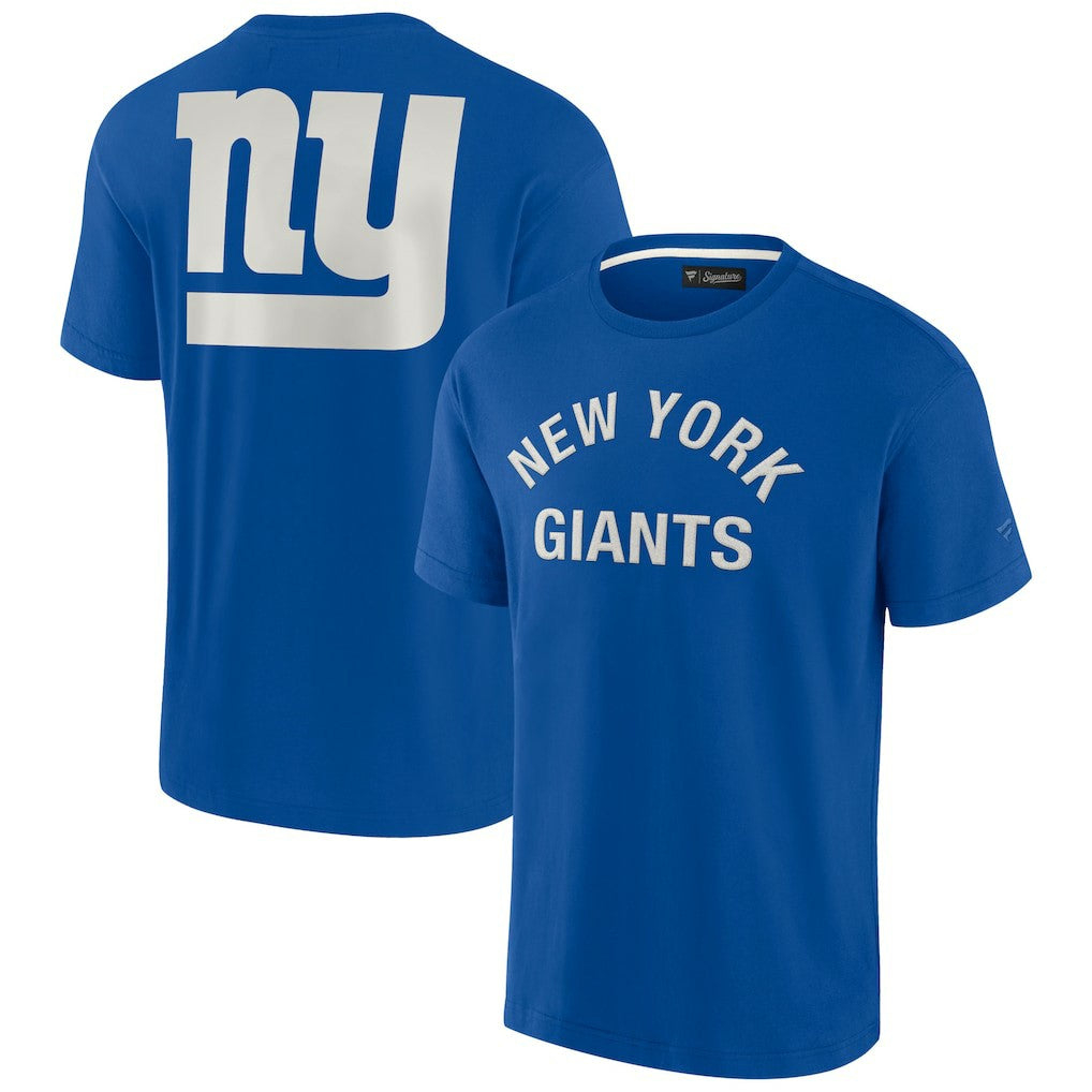 New York Giants Unisex Elements Super Soft Short Sleeve T-Shirt Royal | Fanatics
