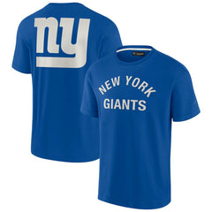 New York Giants Unisex Elements Super Soft Short Sleeve T-Shirt Royal | Fanatics