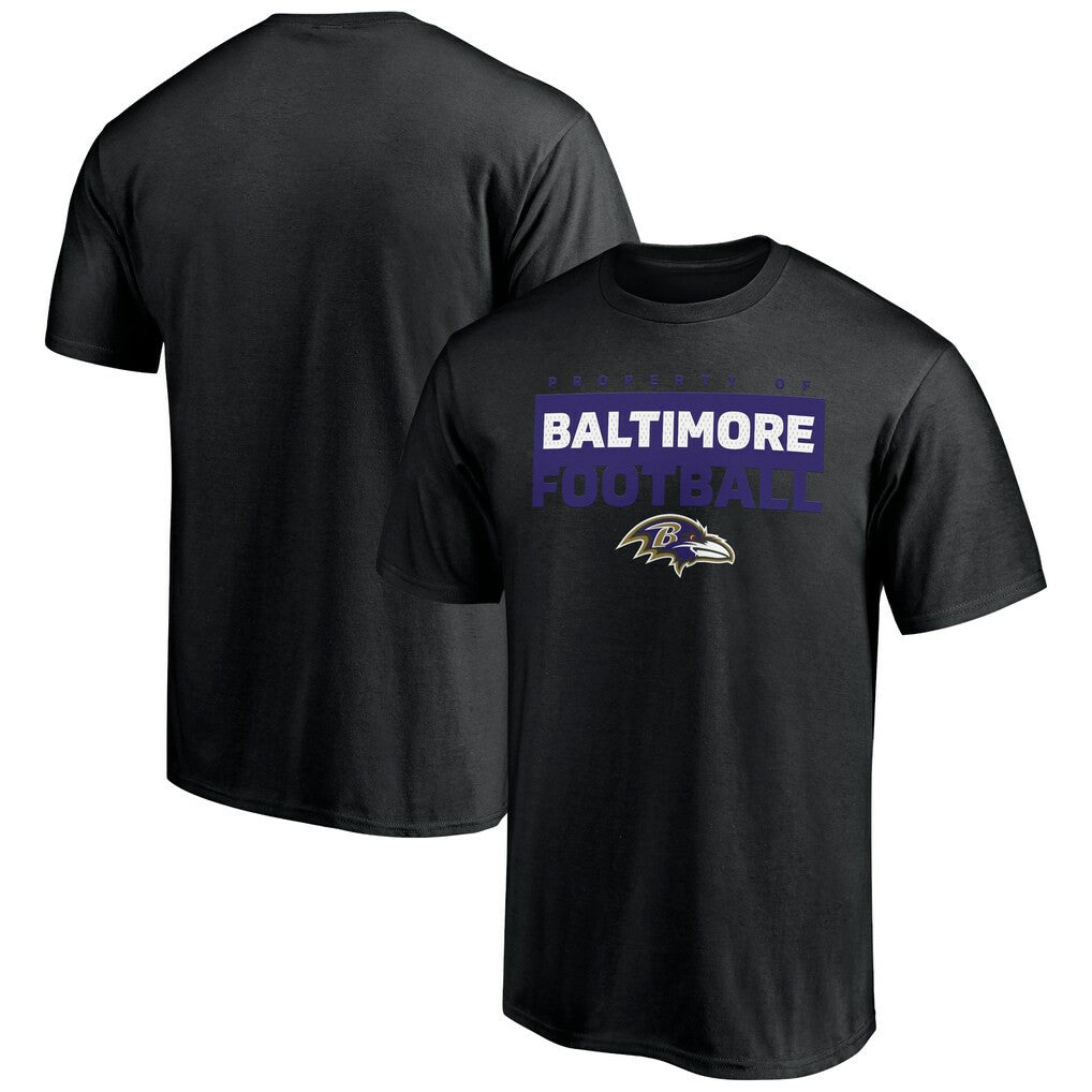 Baltimore Ravens Gain Ground T-Shirt Black | NFL