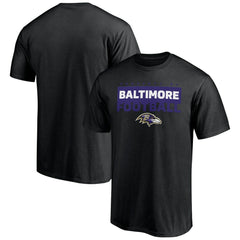 Baltimore Ravens Gain Ground T-Shirt Black | NFL