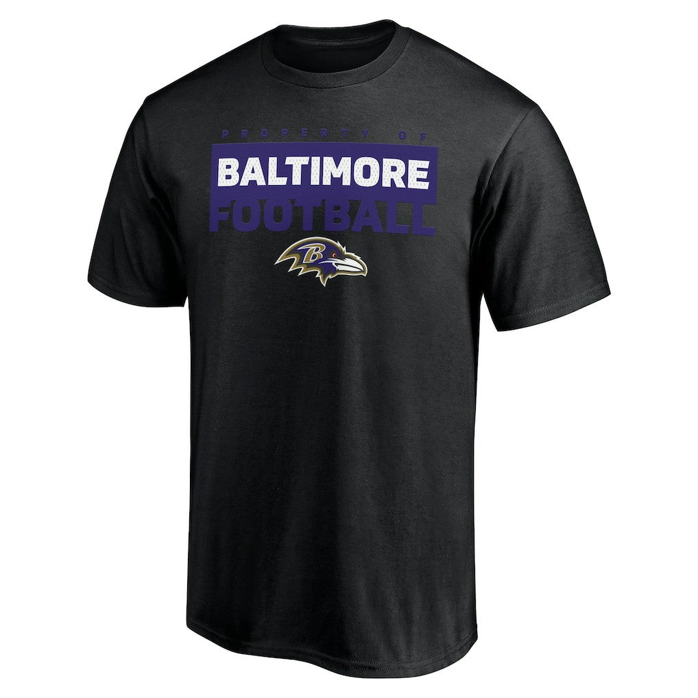 Baltimore Ravens Gain Ground T-Shirt Black | NFL