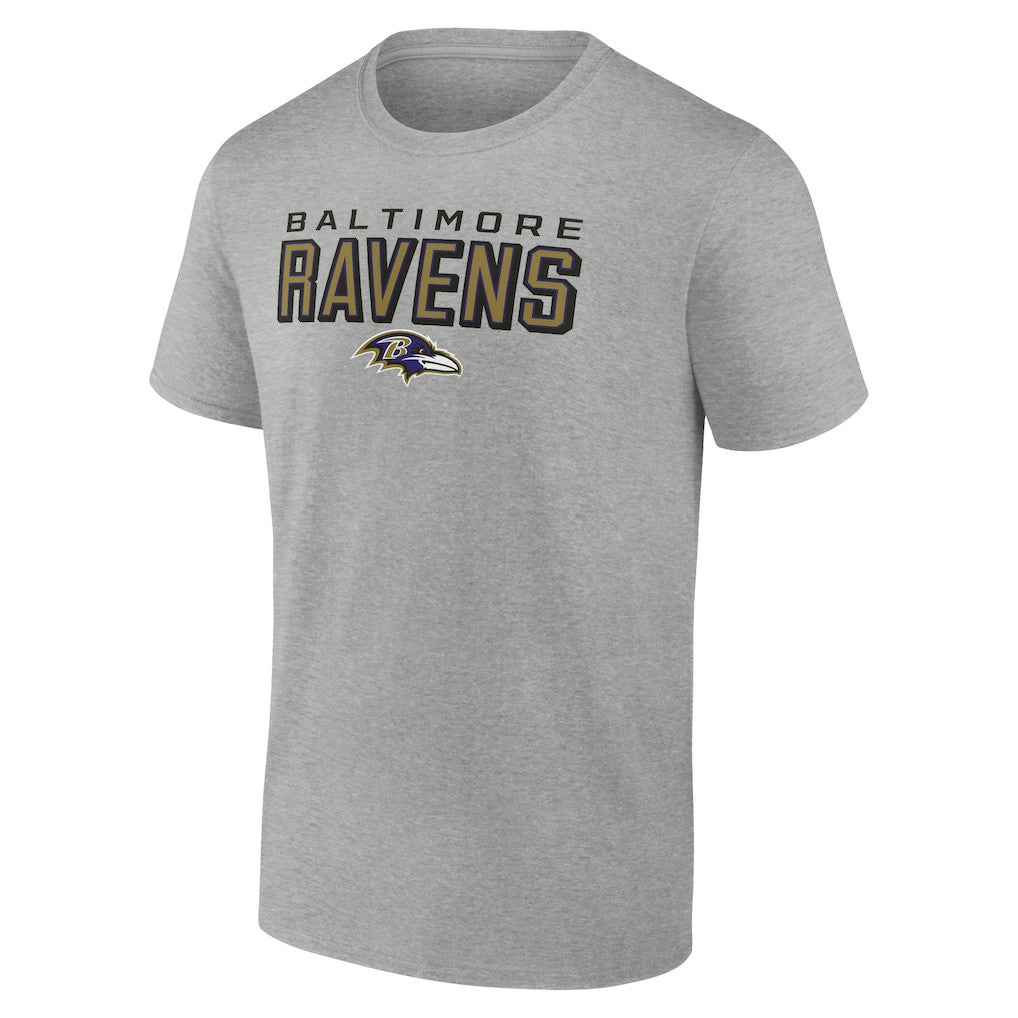 Baltimore Ravens Swagger T-Shirt Heather Gray | NFL