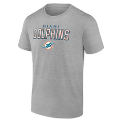Miami Dolphins Swagger T-Shirt Heather Gray | NFL