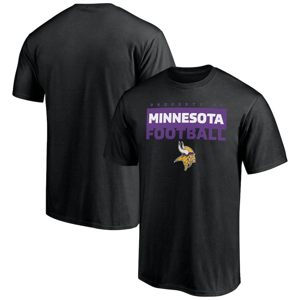Minnesota Vikings Gain Ground T-Shirt Black | NFL