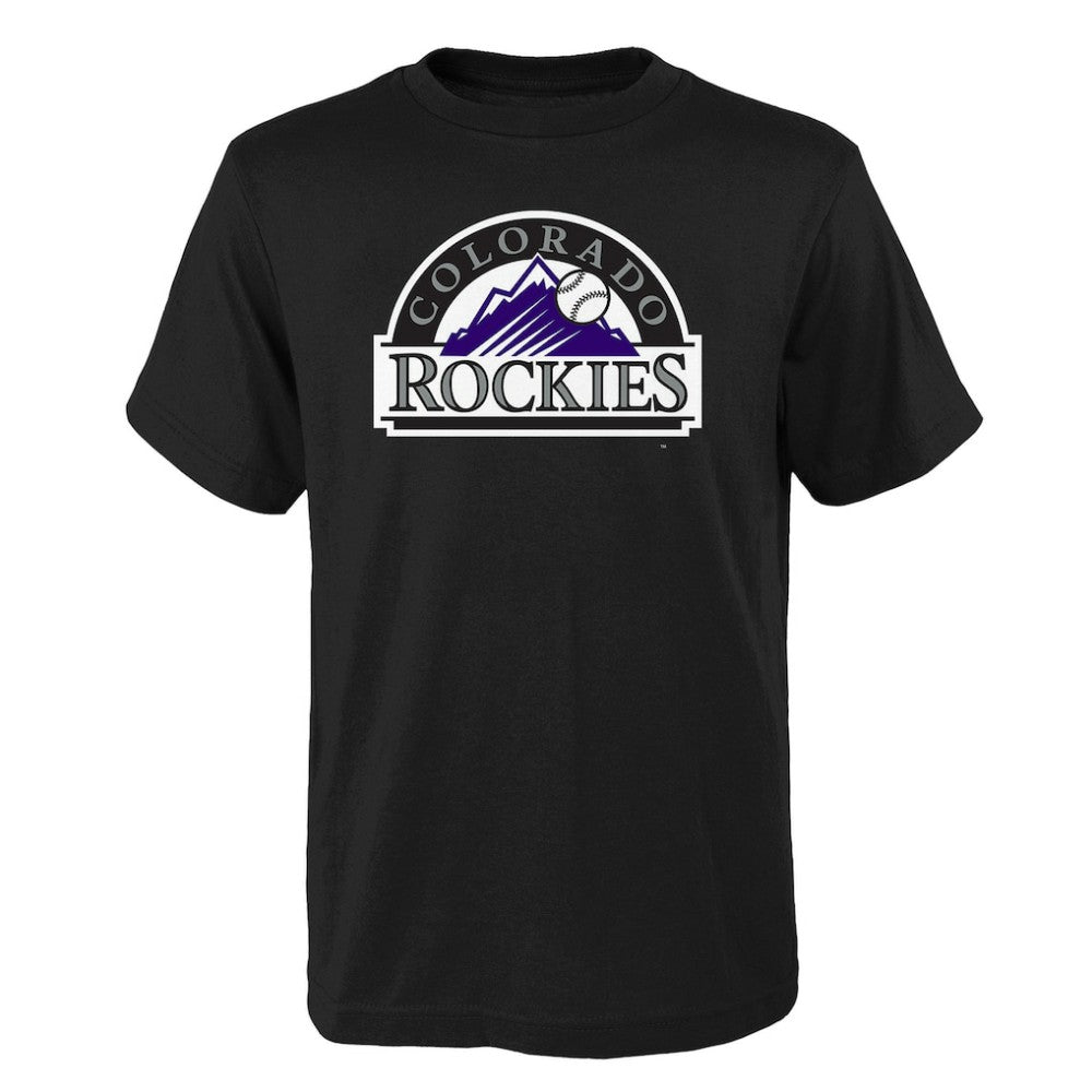 Colorado Rockies Youth Logo Primary Team T-Shirt - MLB