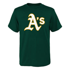 Athletics Youth Logo Primary Team T-Shirt - MLB