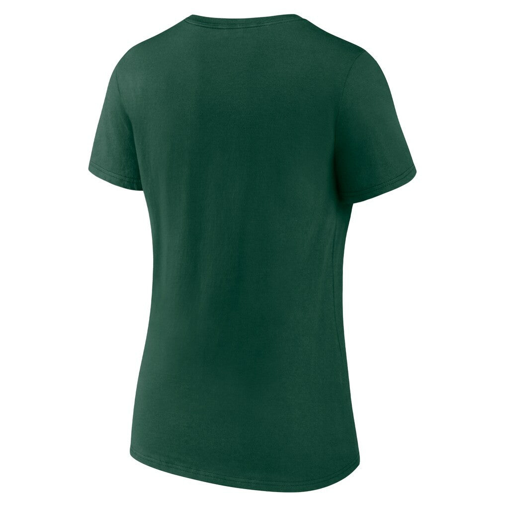 Green Bay Packers Women's Primary Play V-Neck T-Shirt Green | NFL