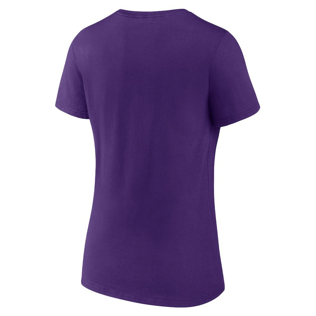Minnesota Vikings Women's Primary Play V-Neck T-Shirt Purple | NFL