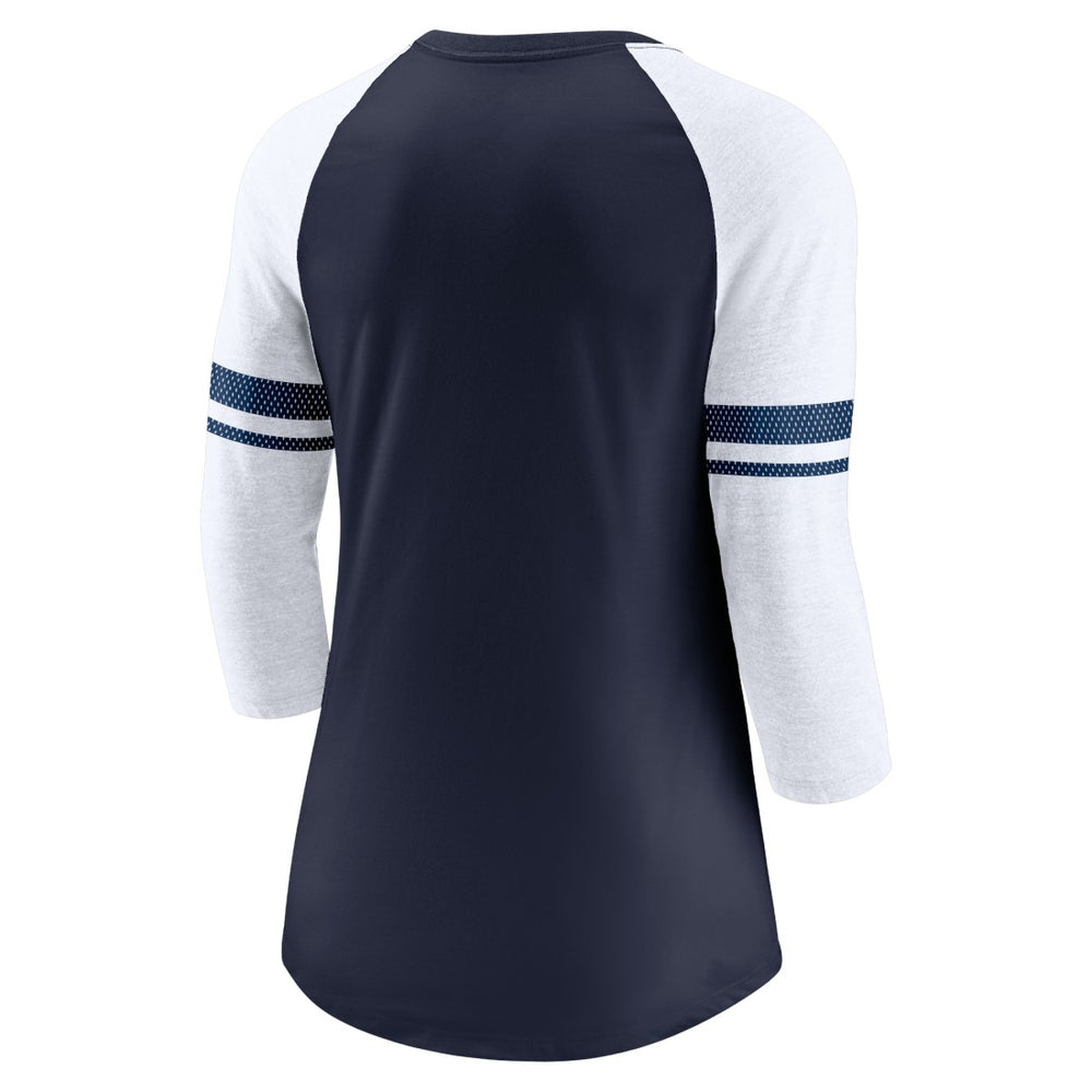 Tennessee Titans Women's Fashion 3/4-Sleeve Lightweight Raglan Fashion T-Shirt Navy | Nike for Sale