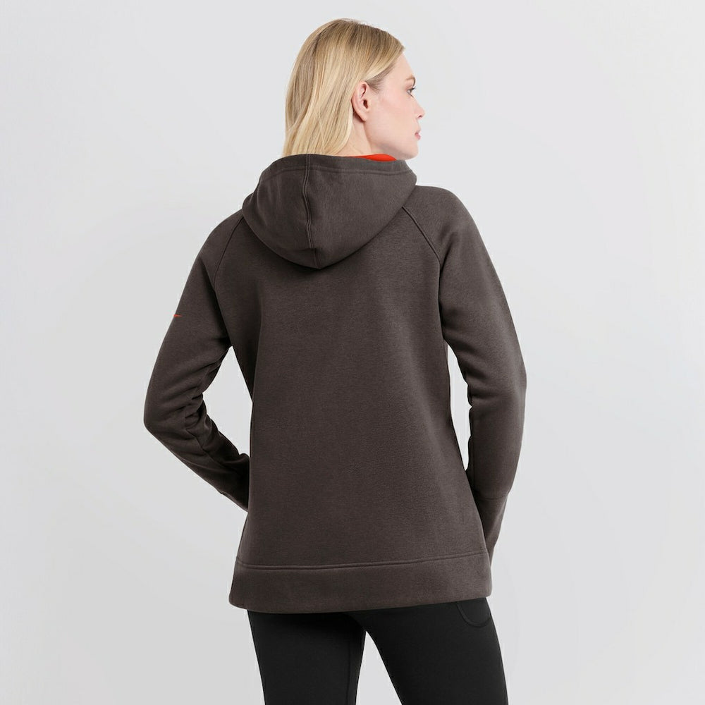 Cleveland Browns Women's Asymmetrical Raglan Full-Zip Hoodie Brown | Nike for Sale