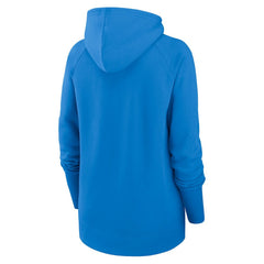 Los Angeles Chargers Women's Asymmetrical Raglan Full-Zip Hoodie Powder Blue | Nike for Sale